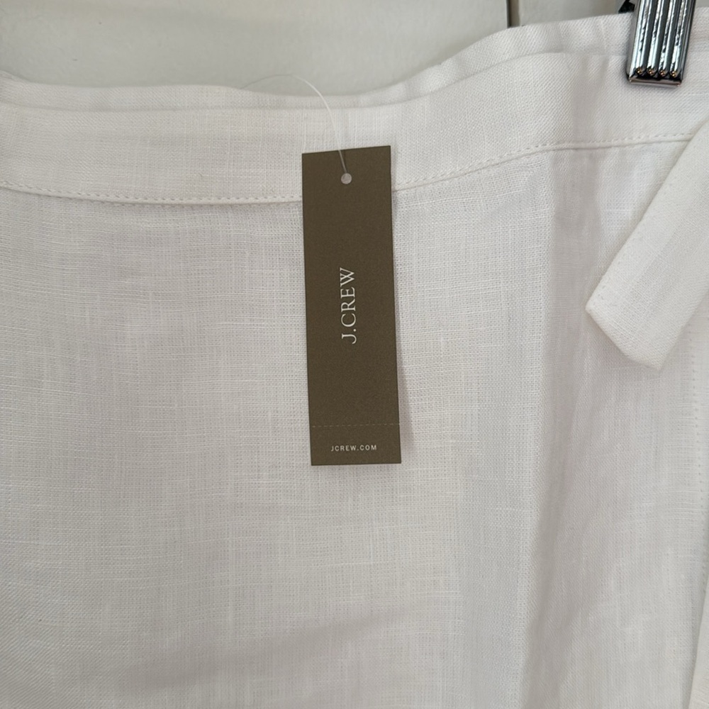 J. Crew Cream Linen Skirt - Picture 2 of 4